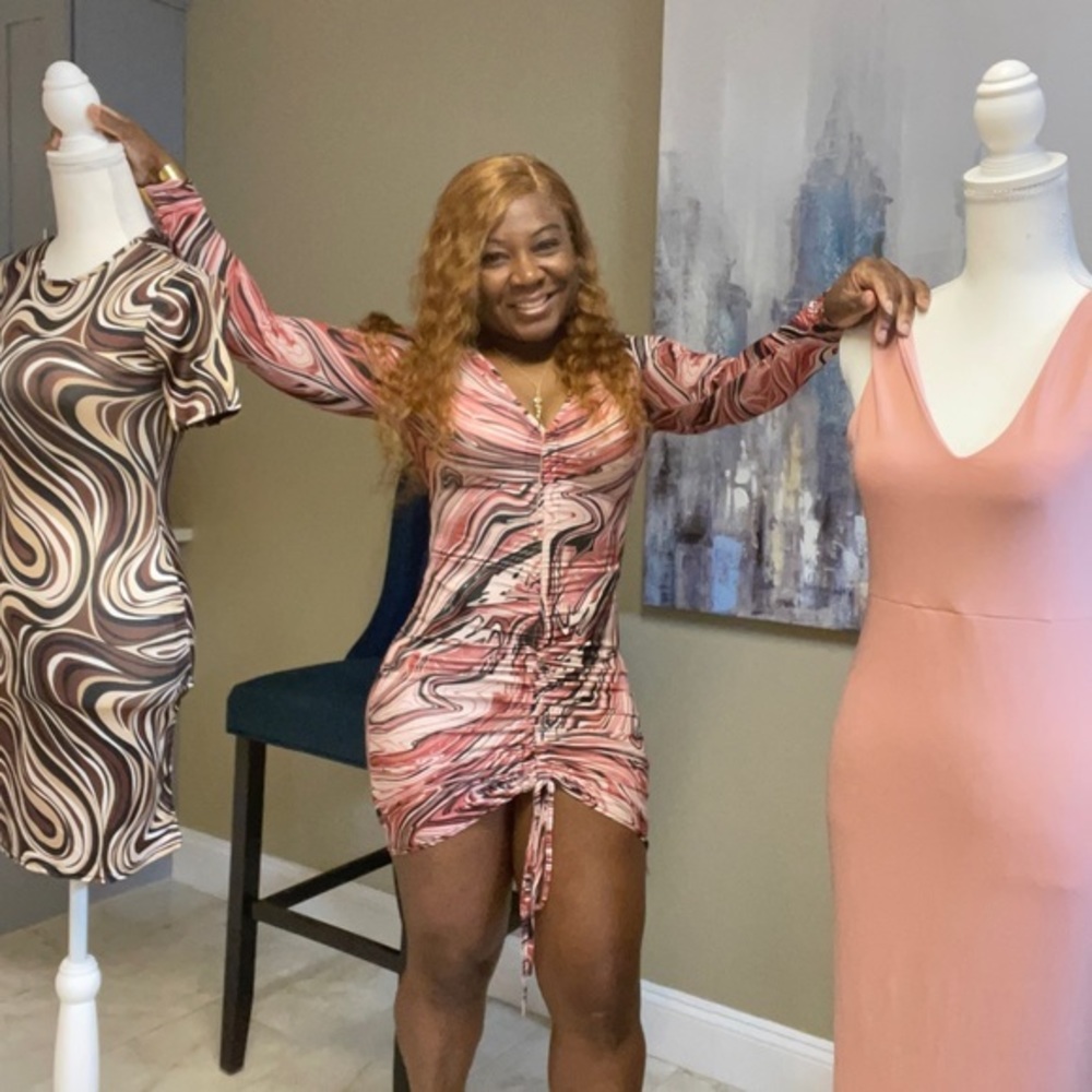 Marble Rushed dress - Picture 8 of 10